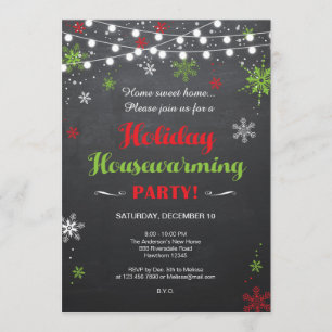 Holiday Housewarming Party Invitation