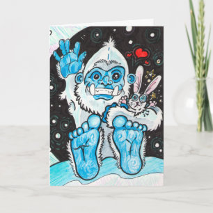 Holiday Hugs Yeti Card
