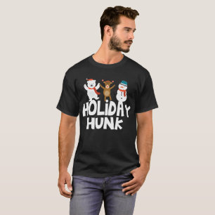 Holiday Hunk Funny Christmas Holiday T-Shirt