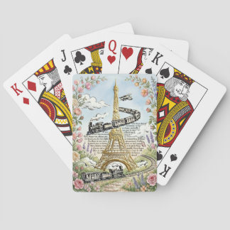 Holiday in Paris, Cards, Eiffel Tower, French Art Playing Cards