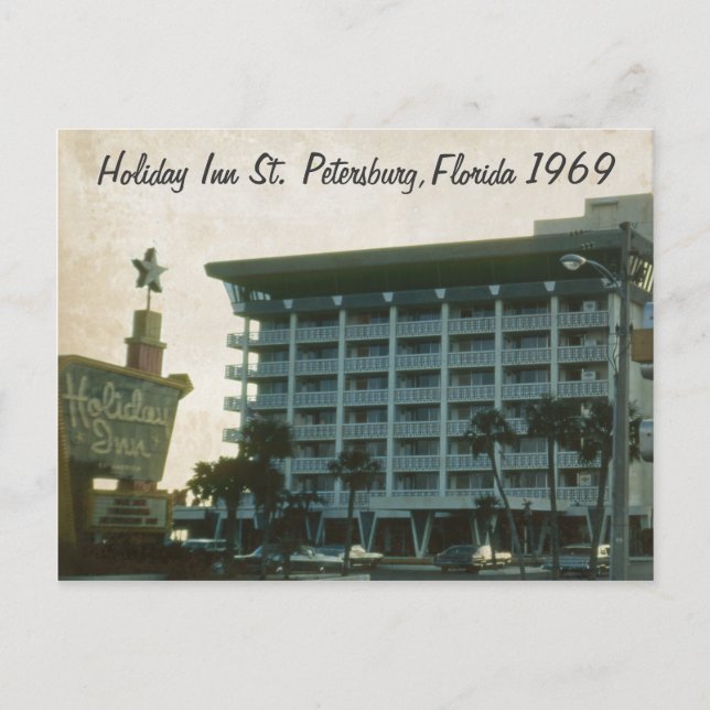 Holiday Inn St. Petersburg Florida 1969 Carte post (Devant)