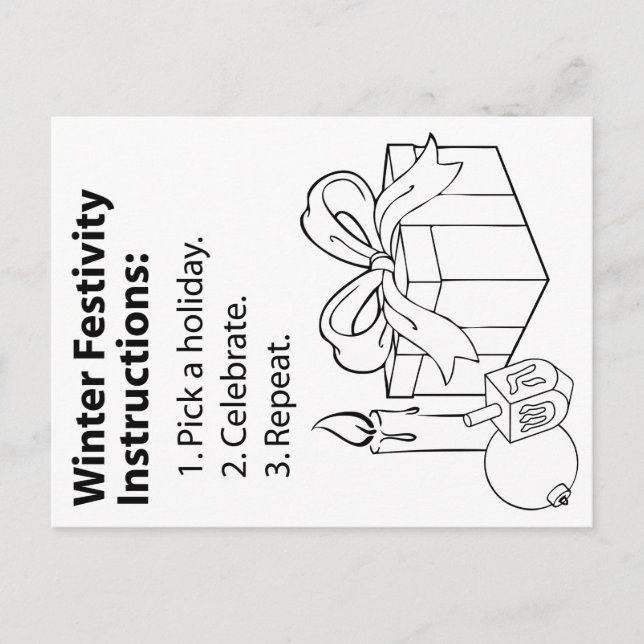 Holiday Instructions (Front)