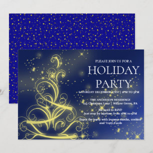 Holiday Invitation with Christmas Ornaments