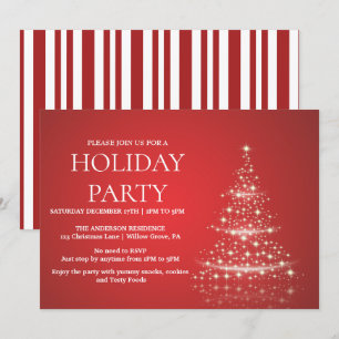 Holiday Invitation with Christmas Ornaments