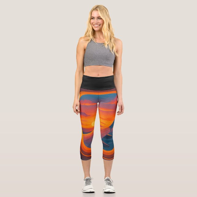 Holiday is capri leggings (Front)