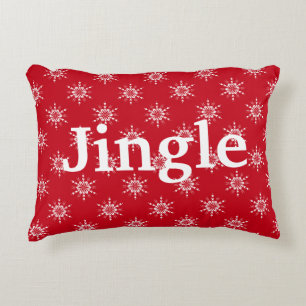 Holiday Jingle Country Pattern Christmas Accent Pillow