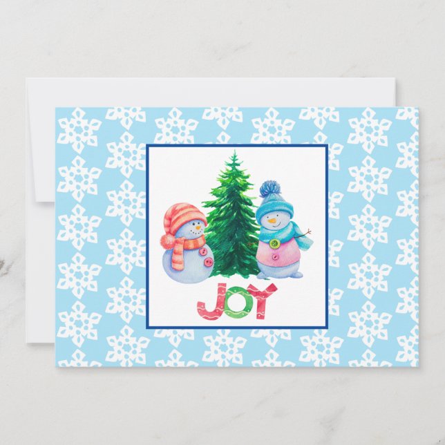 Holiday Joy Flat Holiday Card (Front)