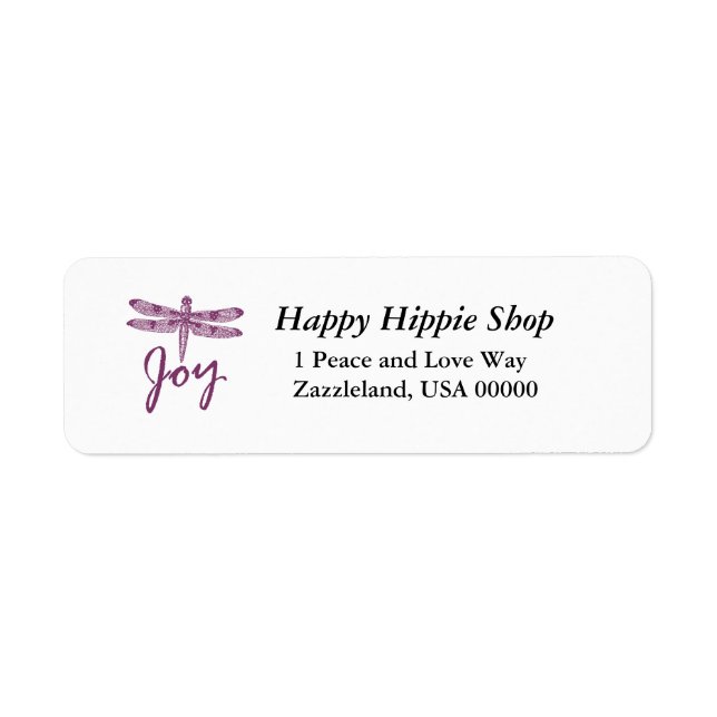 Holiday Joy Purple Dragonfly (Front)