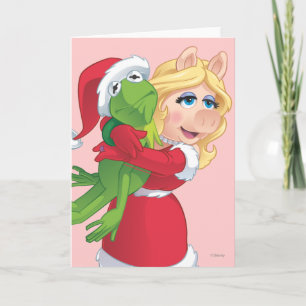 Holiday Kermit and Miss Piggy Card