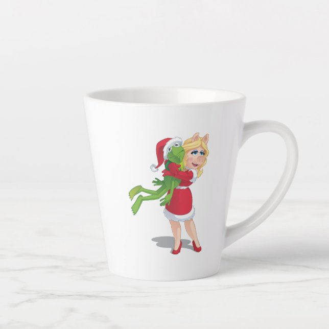 Holiday Kermit and Miss Piggy Latte Mug (Right)