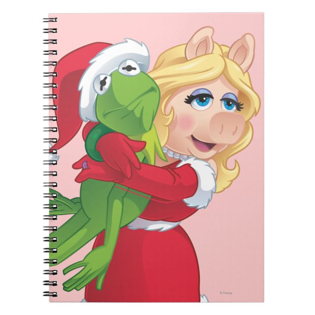 Holiday Kermit and Miss Piggy Notebook (Front)