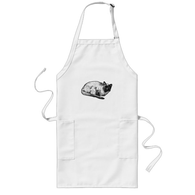 Holiday kitchen in halftone long apron (Front)