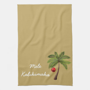 Holiday Kitchen Towel-Mele Kalikimaka Kitchen Towel