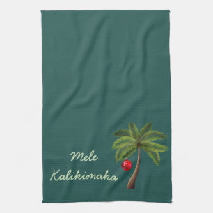 Holiday Kitchen Towel-Mele Kalikimaka Towel
