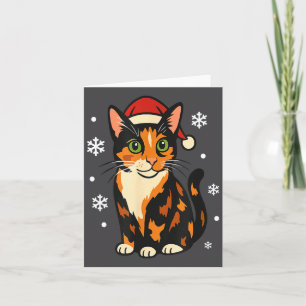 Holiday Kitten Cute Christmas Cat Design Uni  Card