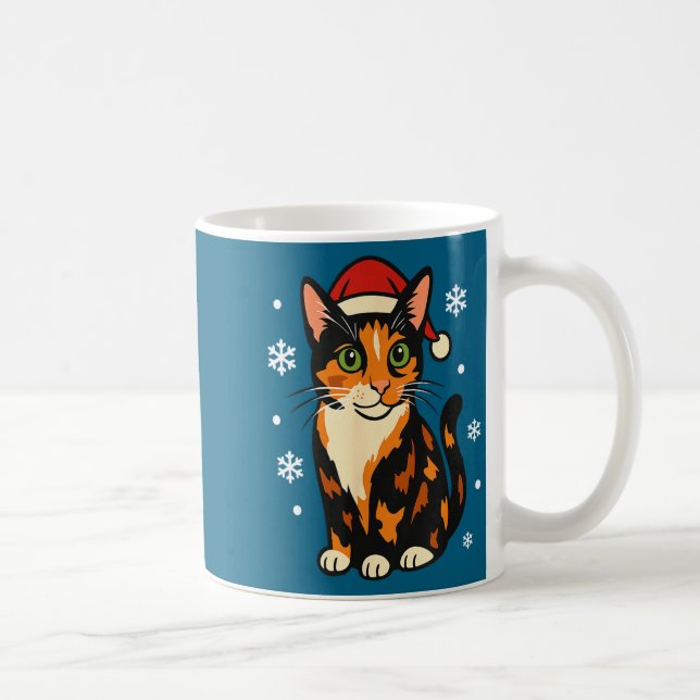 Holiday Kitten Cute Christmas Cat Design Uni  Coffee Mug (Right)