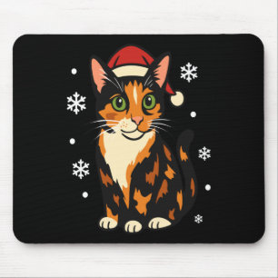 Holiday Kitten Cute Christmas Cat Design Uni Long  Mouse Pad