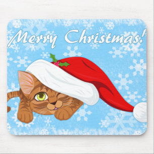 Holiday Kitten Mouse Pad