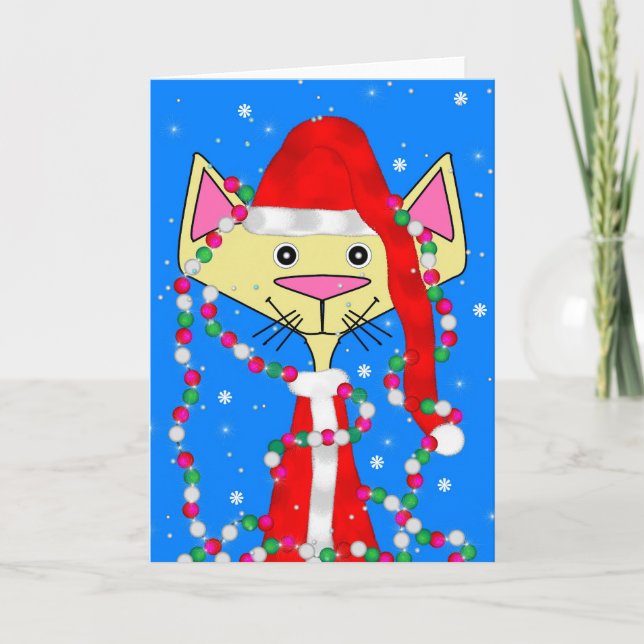 Holiday Kitty Card (Front)