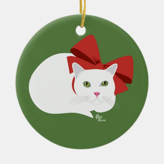 Holiday Kitty Ornament (Front)