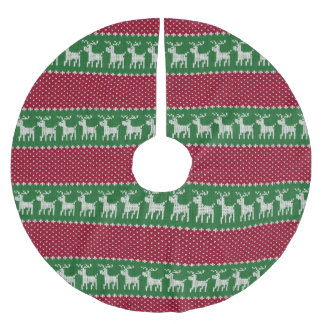 Holiday Knit No. 01 Brushed Polyester Tree Skirt