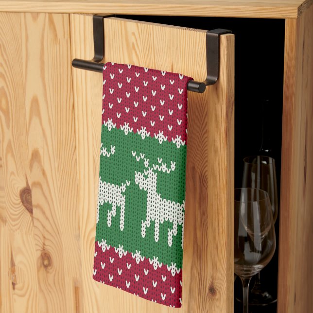 Holiday Knit No. 01 Kitchen Towel (Thirds Fold)