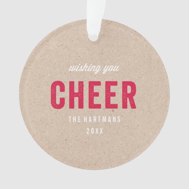 Holiday Kraft Ornament (Front)