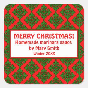 Holiday Labels for Homemade Gifts