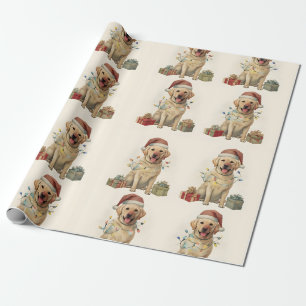 Holiday Labrador Retriever Wrapping Paper, Gift Wrapping Paper