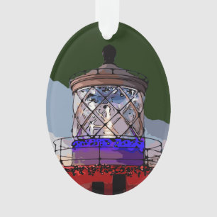 HOLIDAY LIGHTHOUSE ORNAMENT