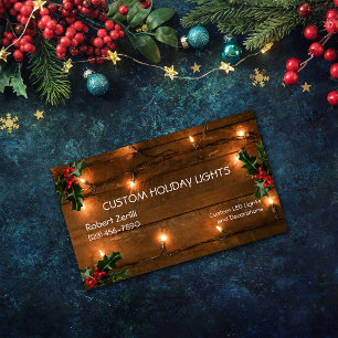 Holiday Lights and Decoration Installation Business Card