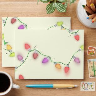 Holiday Lights Christmas Envelope