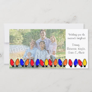 Holiday Lights Family Greeting Card