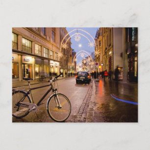 Holiday Lights in Basel, Switzerland Postcard