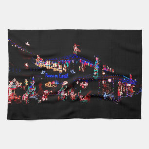 Holiday Lights Kitchen Towel