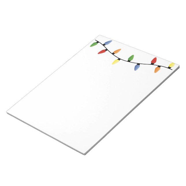 Holiday Lights Notepad (Angled)