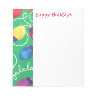 Holiday Lights Notepad