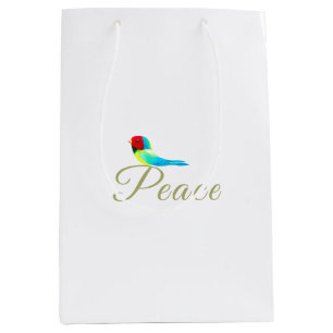 Holiday Little Bird Messenger of Peace Medium Gift Bag