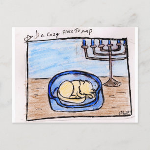 holiday little things  1. a cozy place to nap postcard