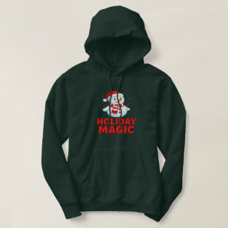 Holiday Magic Snowman Christmas Gift Hoodie Unisex
