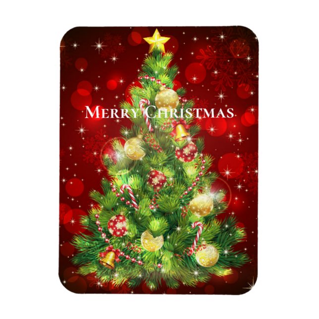 Holiday Magnet-Tree Magnet (Vertical)