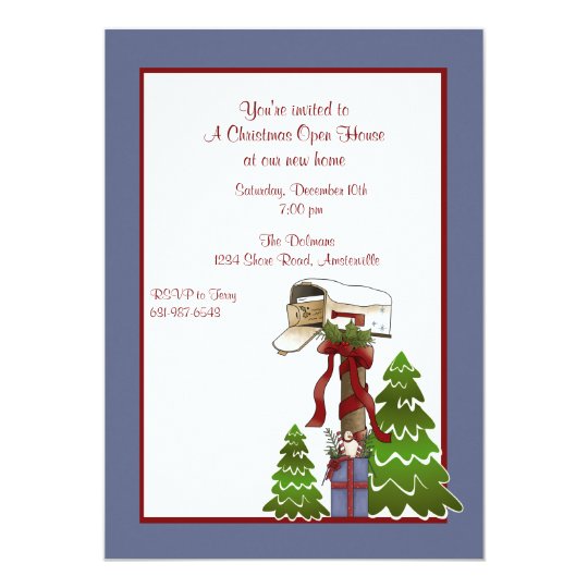 mail invitation per Holiday Mail Invitation Zazzle.ca