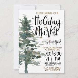 Holiday Market Shopping Invitation