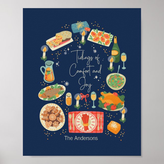 Holiday Meal Tidings Of Comfort & Joy Holiday Poster (Front)