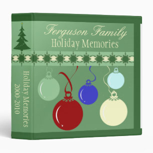 Holiday Memories Customizable 1.5" Avery Binder