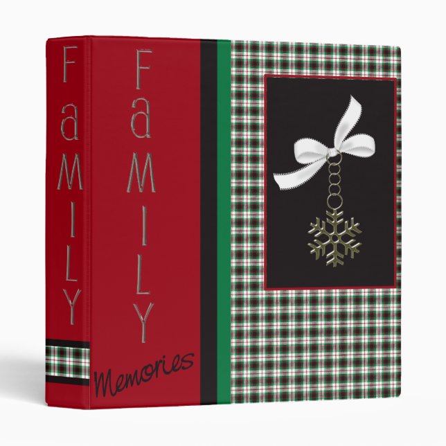 HOLIDAY MEMORIES PHOTO ALBUM BINDER (Front/Spine)
