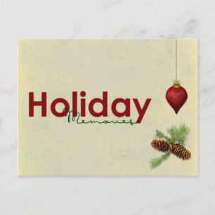 holiday memories post card
