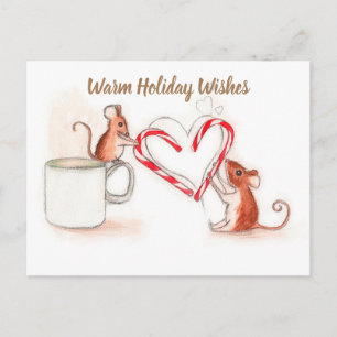 Holiday Mice Postcard