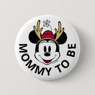 Holiday Mickey and Friends Baby Shower 2 Inch Round Button