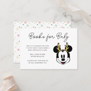 Holiday Mickey and Friends Baby Shower Place Card